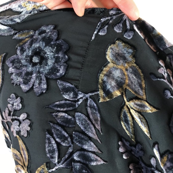 A New Day Kimono Sheer Velvet Velour Accent One Size - Picture 7 of 8